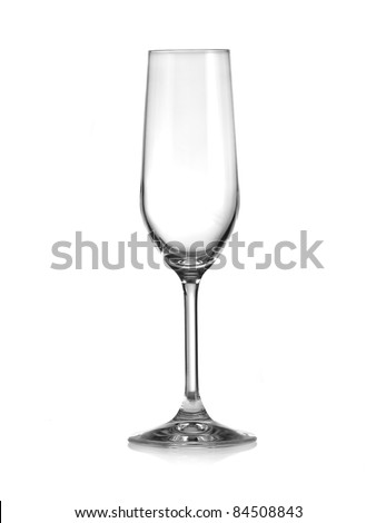 Empty champagne glass