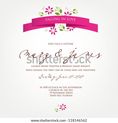  Wedding  Card  Invitation  Abstract Floral Background Stock 