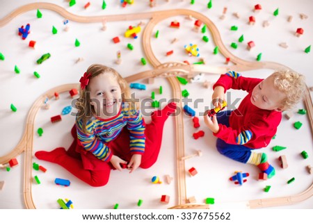 police baby playing with toys