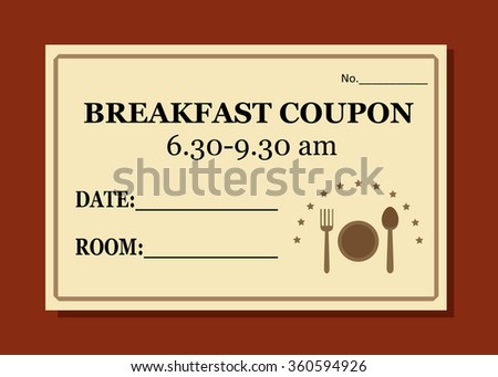 Breakfast coupons