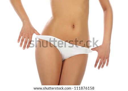 Young Fit Girl Her Underwear Preparing Stock Foto 111876158 ...