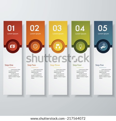 Design Clean Number Banners Templategraphic Website Stock Vector 217564072 Shutterstock Graphic Design Layout Templates