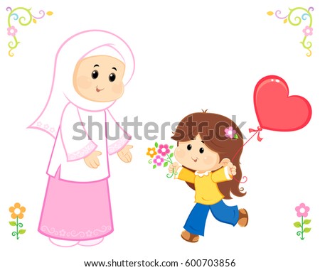 Happy Mothers Day , a Muslim mother and her daughter