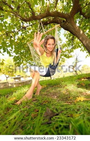 Boob view photos Wife swinging outdoor