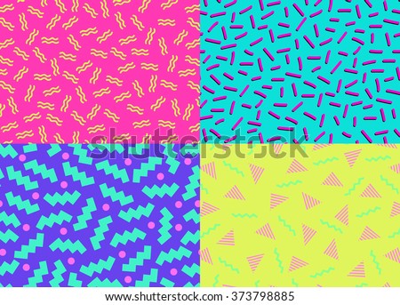 80 S 90 S Abstract Backgrounds Stock Vector 373798885 - Shutterstock