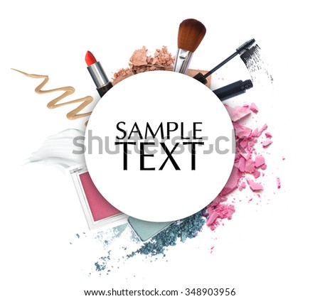 Stock Images similar to ID 239500606 - various makeup products on dark ...