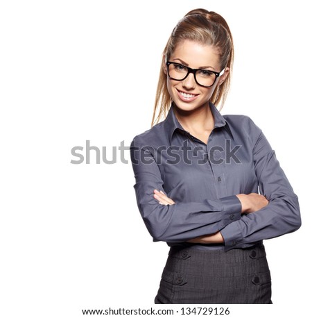 Business Woman Glasses Stock Photo 112659716 - Shutterstock