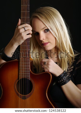 naked sexy females sqirting naked blonde girls holding guitar