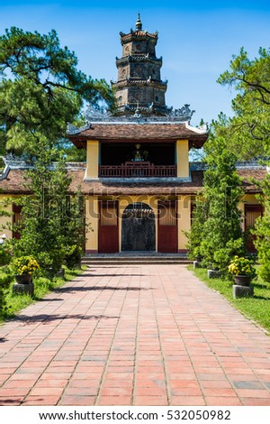 Thien Mu Temple and Pagoda, Hue, Vietnam