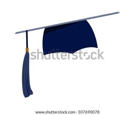 Vector Icon Graduation Cap Stock Vector 107690078 - Shutterstock