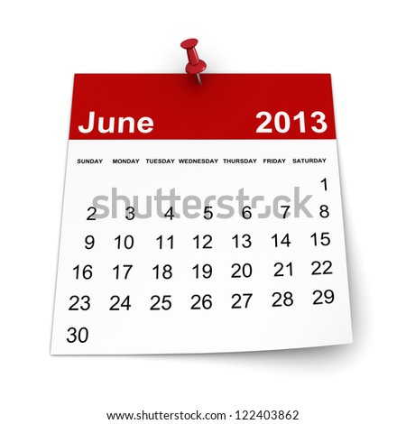 June calendar Stock Photos, Images, & Pictures | Shutterstock