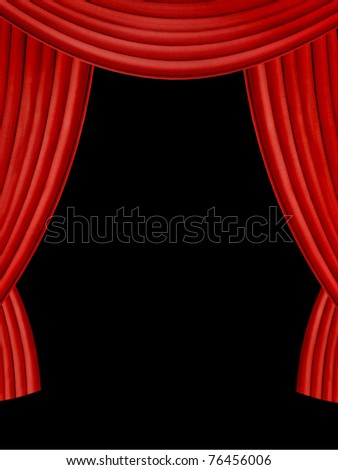 Curtains Ideas black theater curtains : Open Theater Drapes Stage Curtains Black Stock Illustration ...