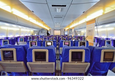 Singapore February 17 Inflight Entertainment System Stock Photo ...