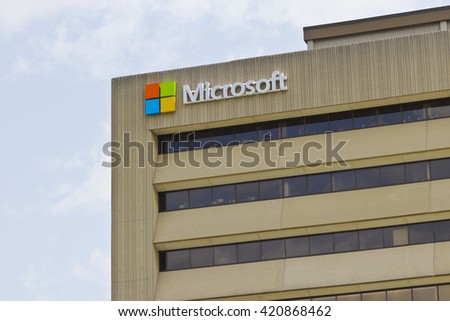 Indianapolis - Circa May 2016: Microsoft Midwest District Headquarters I