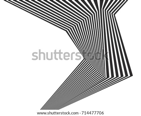 Black White Mobious Wave Stripe Optical Stock Vector 302893625 ...