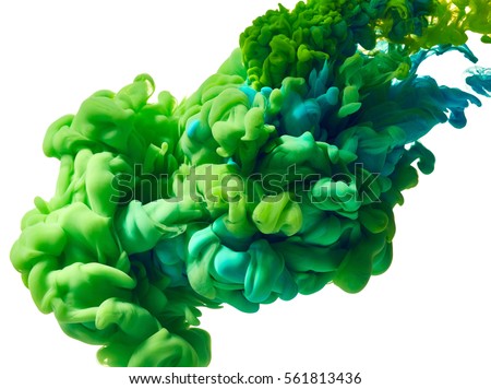 Abstract paint splash isolated on white background