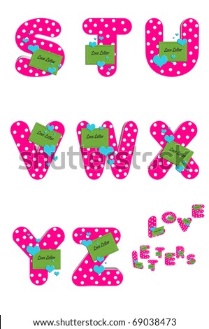 Alphabet Love Letters S To Z Is Decorated With A Bright Green Envelope With The Words Alphabet Love Letters S To Z Is Decorated With A Bright Green Envelope With The Words