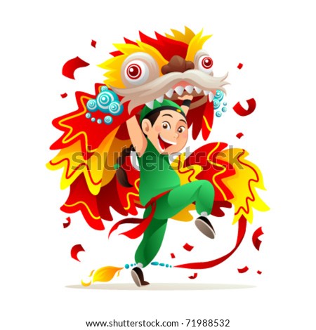 A Chinese new year celebration called Lion Dance