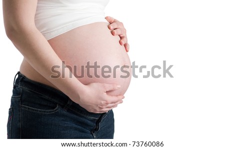 Close Pregnant Belly Stock Photo 537404308 - Shutterstock