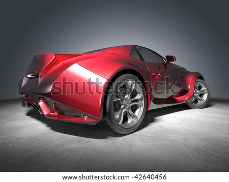 Black Matte Sports Car With Grunge Stock Illustration  