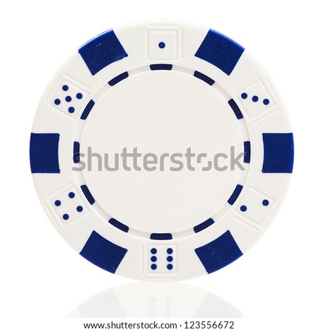 Blue Poker Chip Isolated On White Stock Photo 121976953 - Shutterstock