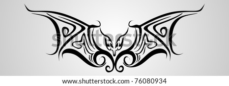tribal vector bat tattoo stock images royalty free images tribal vector bat tattoo stock images royalty free images