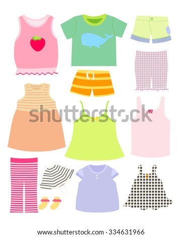 Newborn Baby Clothes Shabby Chic Style Stock Illustration 173613338 ...