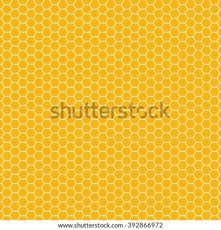 orange seamless honey combs pattern vector illustration