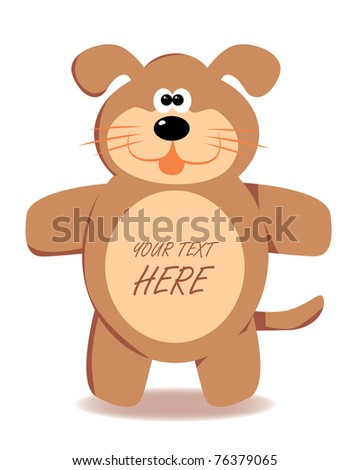 Dog Cartoon Stock Vector 76379065 - Shutterstock