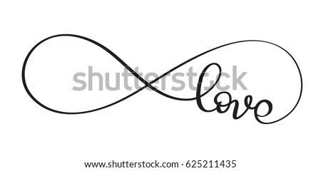 Love Word In The Sign Of Infinity Vectorigraphy And Lettering Eps Love Word In The Sign Of Infinity Vectorigraphy And Lettering Eps