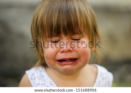 little child crying