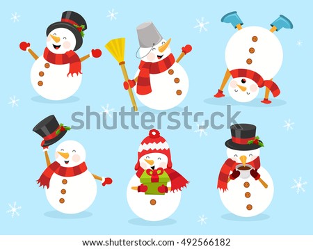Cute Snowman Set