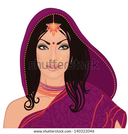 Indian woman wearing traditional dress Stock Photos, Images, & Pictures ...