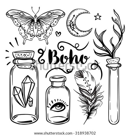 gypsy love set ornamental boho style stock vector 319735253 gypsy love set ornamental boho style stock vector 319735253