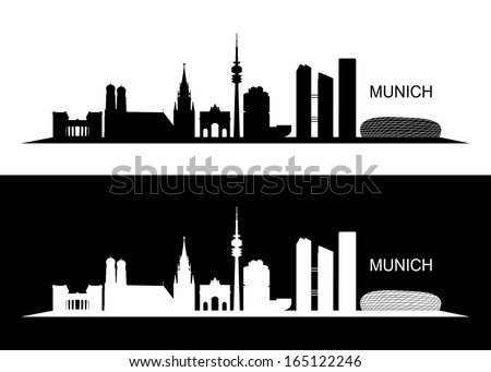 Munich Skyline Stock Images, Royalty-Free Images & Vectors ...