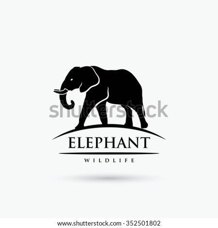 Elephant symbol - vector illustration
