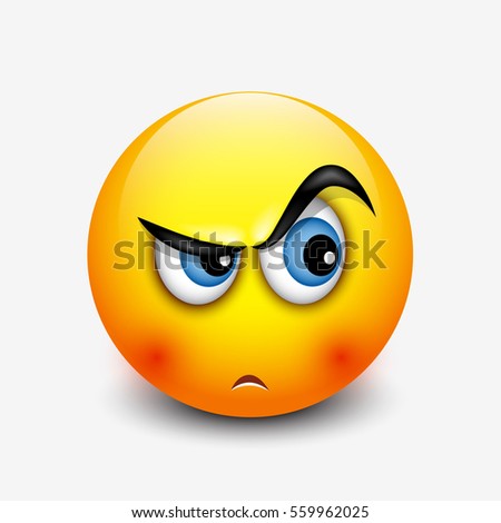 Cute Curious Emoticon Emoji Vector Illustration Stock Vector 559962025 ...