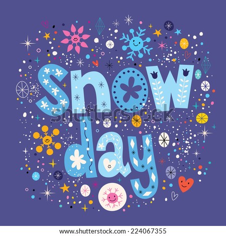 Snow Day Stock Vector (Royalty Free) 224067355 - Shutterstock