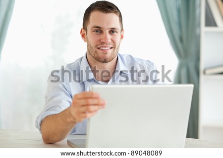 Man Behind Desk Sitting Stock Photos, Images, & Pictures | Shutterstock