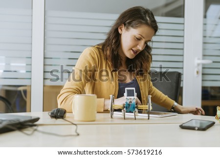 Designer Brainstorming New Ideas In The Office