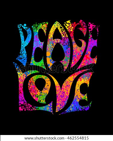 60s Hippie Concert Symbols - Peace, Love, & Happiness ...