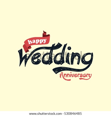 Happy Wedding  Anniversary  Theme Stock Illustration 
