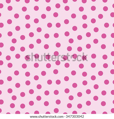 Seamless Pattern Polka Dots On Pink Stock Vector 347303042 - Shutterstock