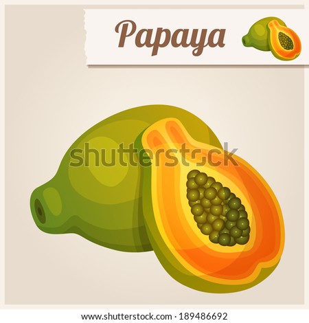 Detailed Icon. Papaya.