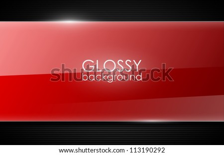 Vector Glossy Background Stock Vector (Royalty Free) 113190292