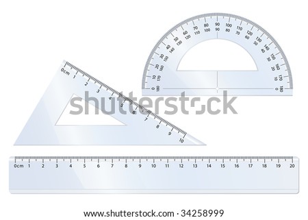 Vector Drawing 4 Different Mathematical Instruments Stock Vector ...