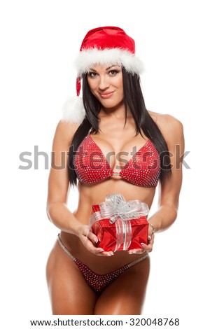 sexy Christmas santa girls claus