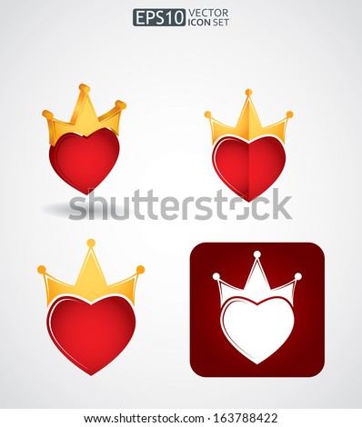 Heart And Crown Stock Images, Royalty-Free Images & Vectors | Shutterstock
