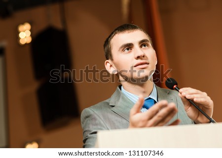 Speaker man Stock Photos, Images, & Pictures | Shutterstock