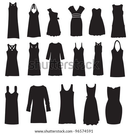 Dress silhouette Stock Photos, Images, & Pictures | Shutterstock